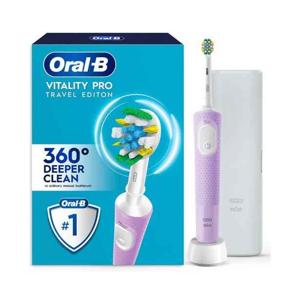 *ORAL B VITALITY PRO D/C E-TOOTHBRUSH + CASE LILAC 1 PACK
