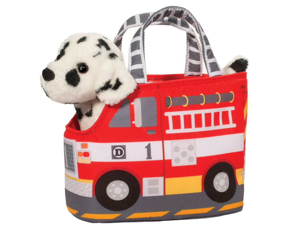 Fire Truck Pet Sak w/Dalmatian