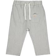 Bosun Grey Stripe Cotton Pants - Select Size