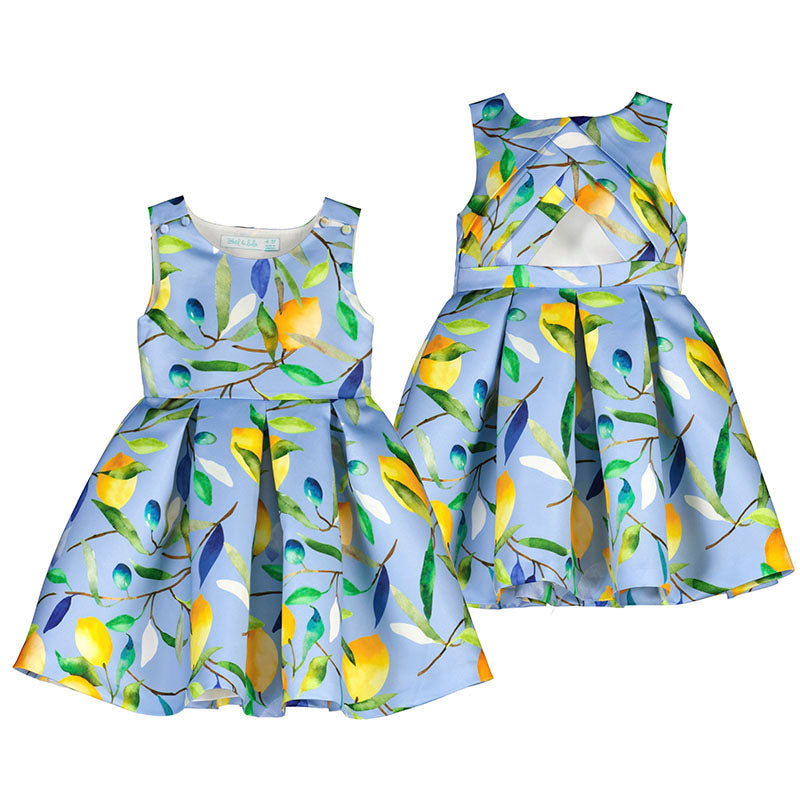 Girl's Blue Satin Dress - Select Size