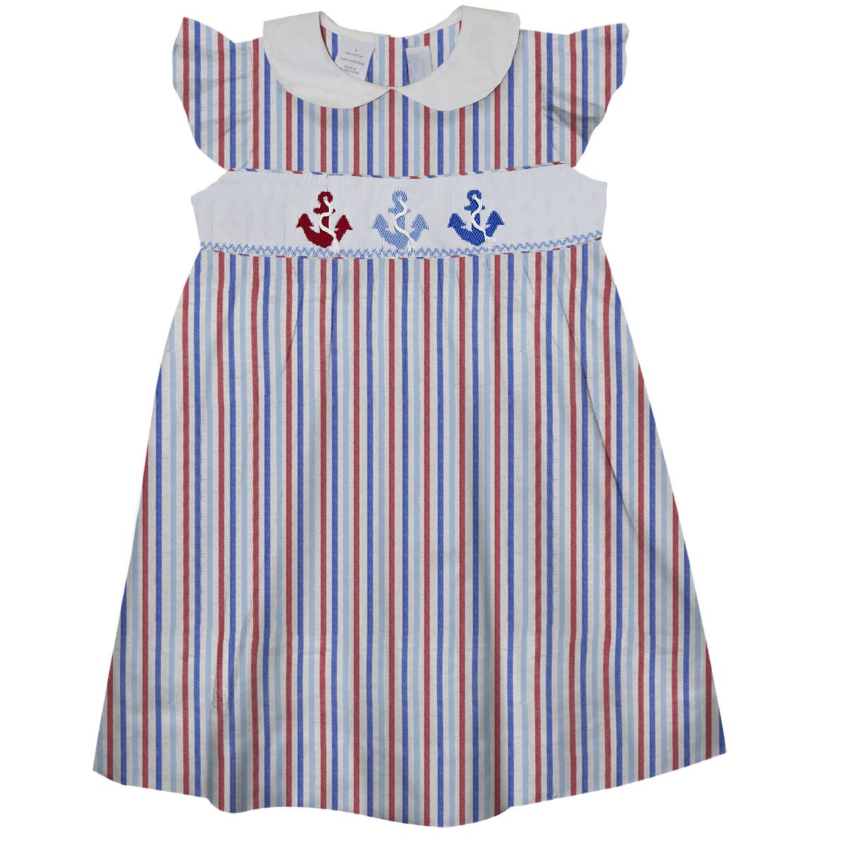 Anchors Seersucker Dress - Select Size