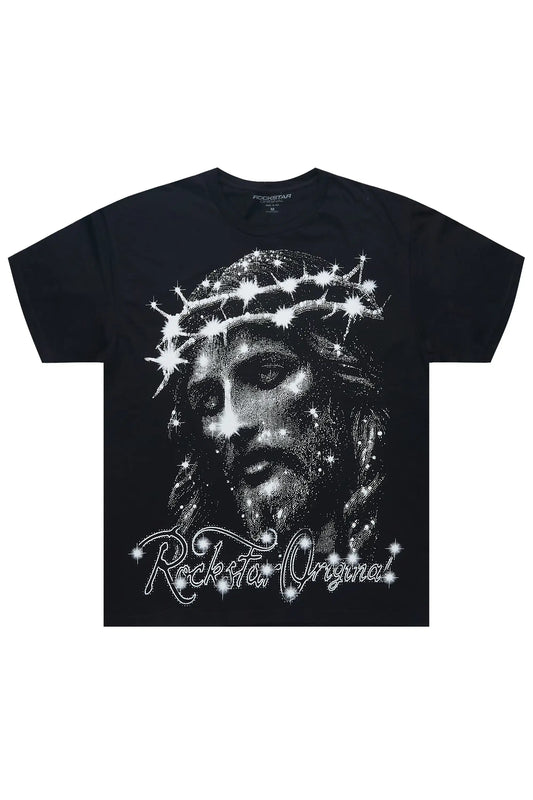 Aalayshia Oversized Black T-Shirt