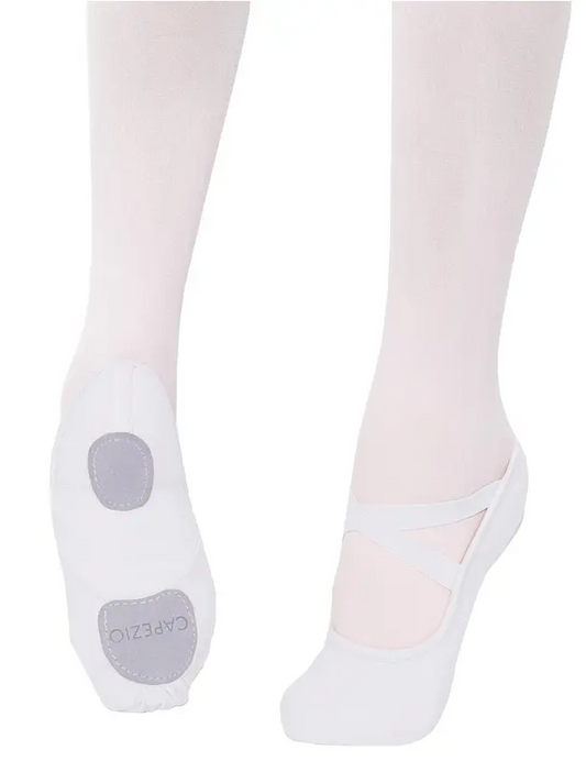 A203 - White - Womenâs Hanami Split Sole Ballet Shoe - Select Size