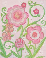 Glitter Flower II - CP312- Wall Art