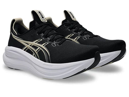 ASICS Men's GEL-NIMBUS 28 Extra wide - BLACK/FEATHER GREY