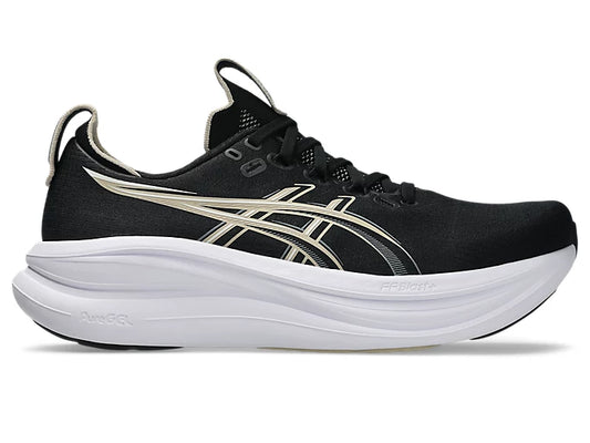ASICS Men's GEL-NIMBUS 28 Wide - BLACK/FEATHER GREY