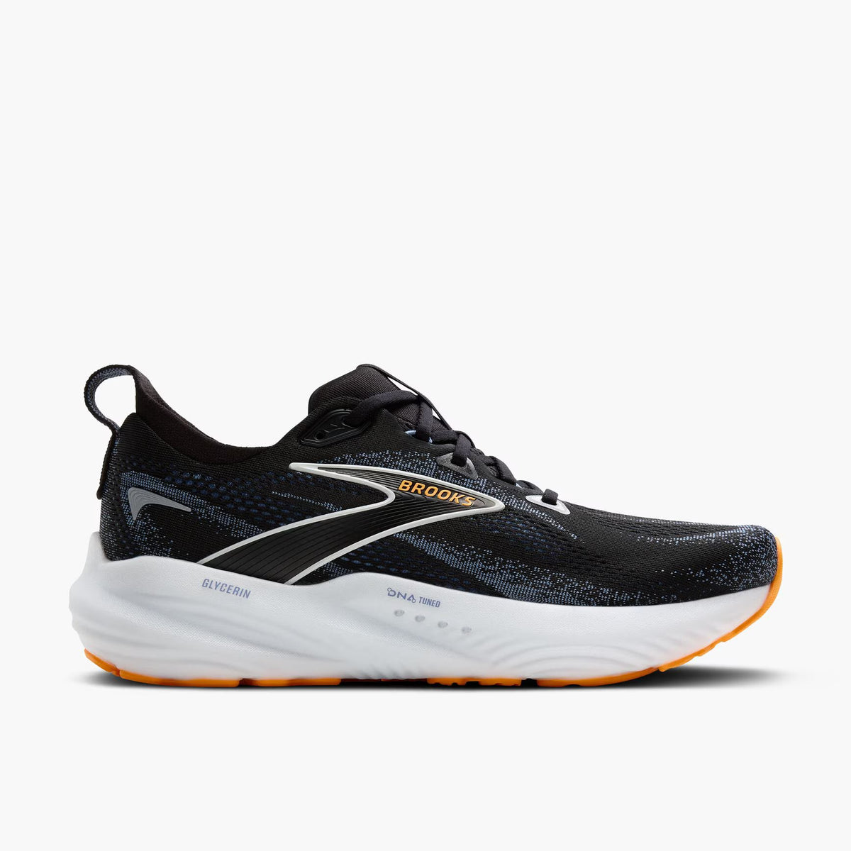 Brooks Men's Glycerin 22 - Black/Country Blue/Orange Pop (1104451D013)