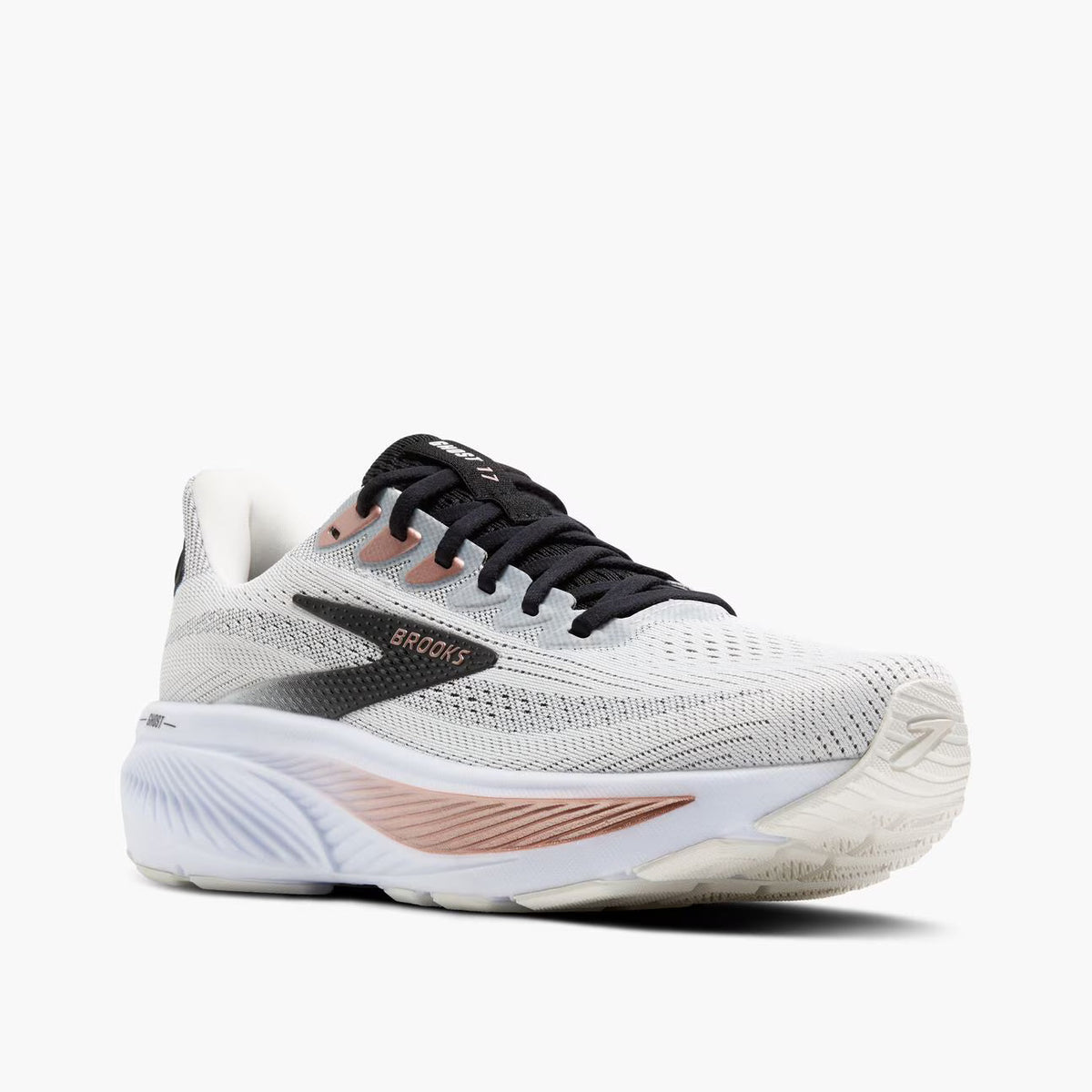Brooks Women's Ghost 17 - White/Black/Rose Gold