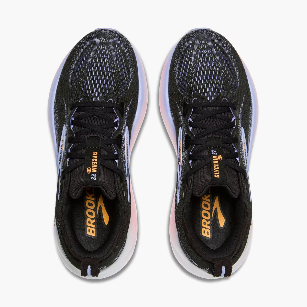 Brooks Womens Glycerin 22 - Black/Blue Heron/Orange