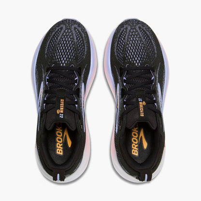Brooks Womens Glycerin 22 - Black/Blue Heron/Orange