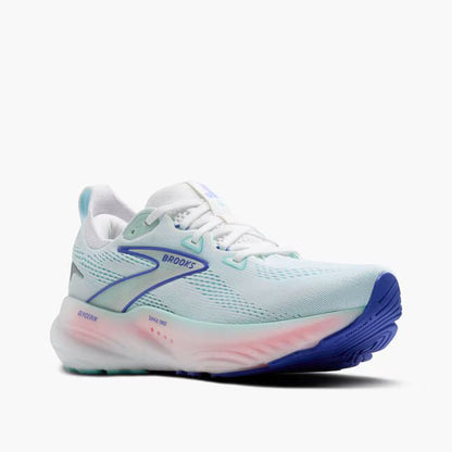 Brooks Women's Glycerin GTS 22 (Wide) - White/Limpet Shell/Amparo Blue