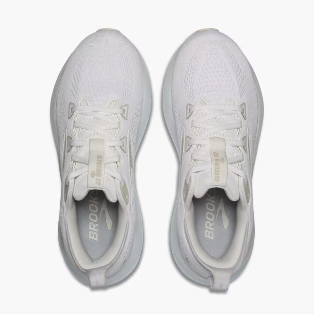 Brooks Women's Glycerin GTS 22 (Wide) - White/White/Grey