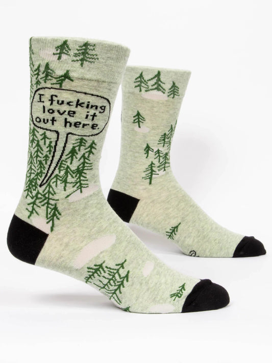I F___ing Love It Out Here - Men's Crew Socks
