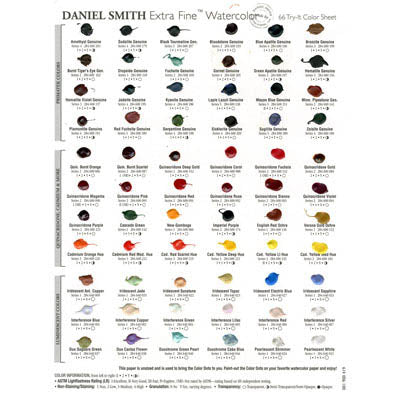 Daniel Smith Extra Fine Watercolor Dot Try-It Cards