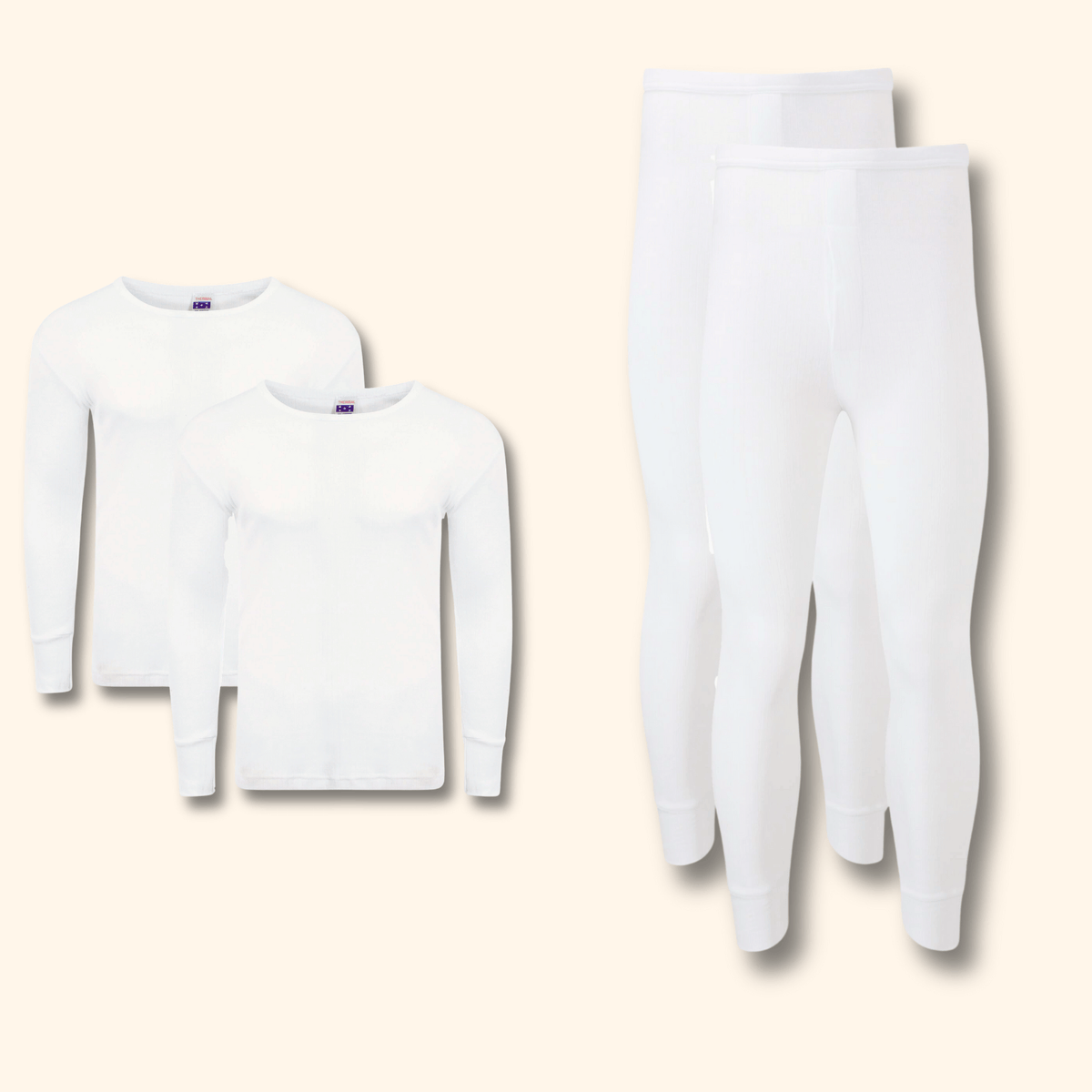 2 Pack Men's Thermal Underwear Set