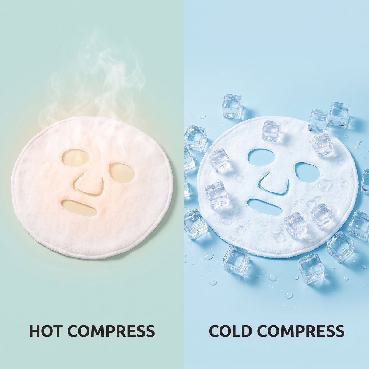 Reusable Facial Steam Towel, Hot and Cold Compress Cloth, Moisturizing Skin Care Towel for Home Spa & Salon Beauty Use