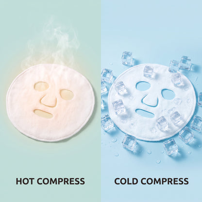 Reusable Facial Steam Towel, Hot and Cold Compress Cloth, Moisturizing Skin Care Towel for Home Spa & Salon Beauty Use