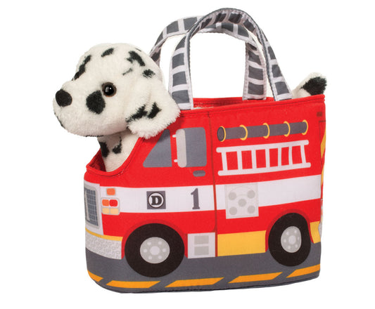 Fire Truck Pet Sak w/Dalmatian