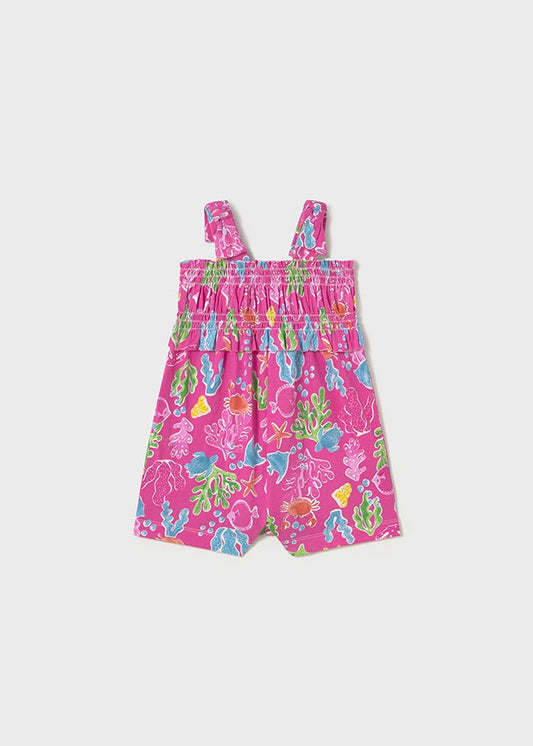 Fuchsia Sea Life Romper - Select Size