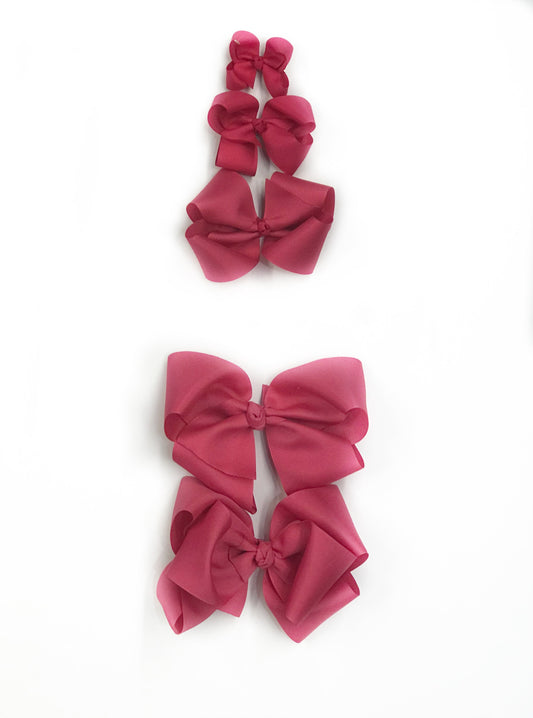 Hot Pink Hair Bow - Choose Size (3â-8â)