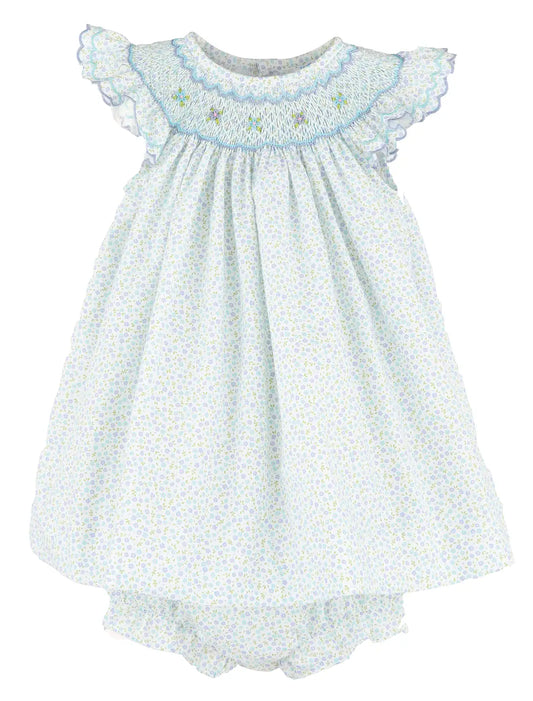 Blue Miniflowers Feston Bishop - Select Size