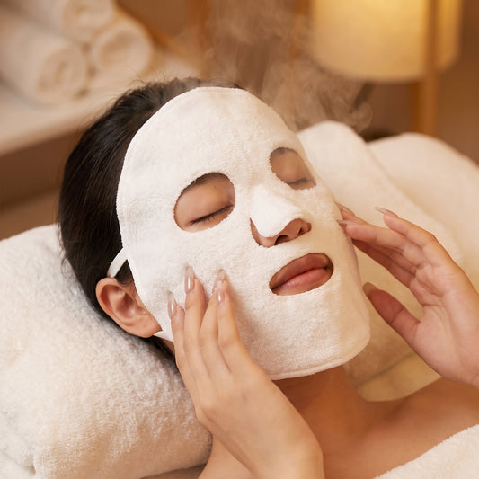Reusable Facial Steam Towel, Hot and Cold Compress Cloth, Moisturizing Skin Care Towel for Home Spa & Salon Beauty Use