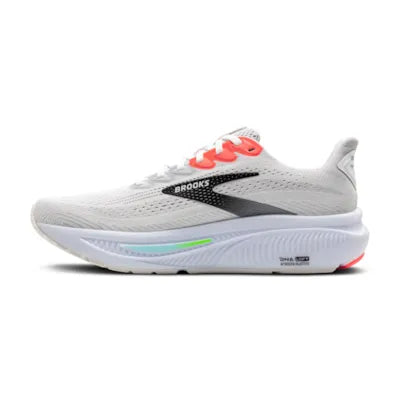 Brooks Mens Ghost 17 - White/Pink Clay/Gecko (1104421D112)