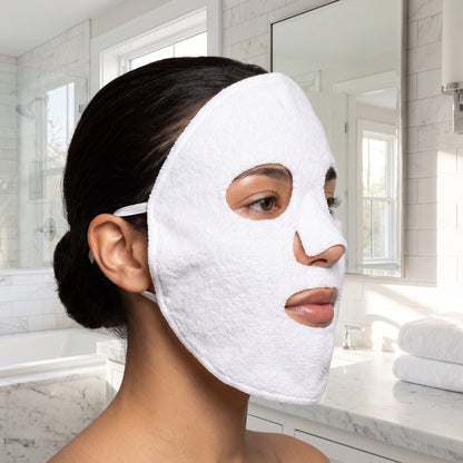 Reusable Facial Steam Towel, Hot and Cold Compress Cloth, Moisturizing Skin Care Towel for Home Spa & Salon Beauty Use