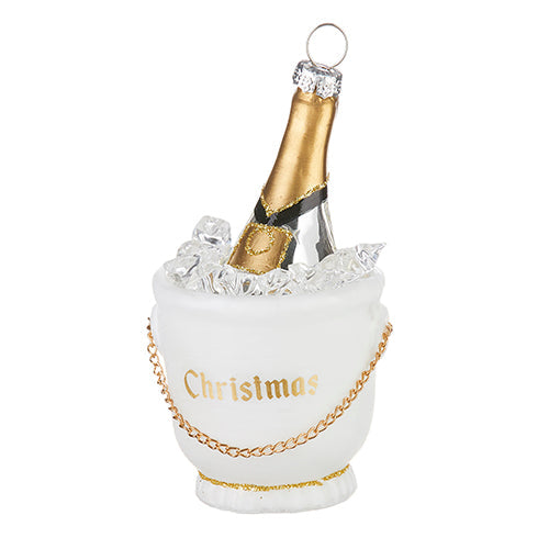 Champagne Bucket Ornament - 4"