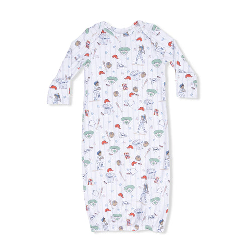 Home Run Baseball Lap Shoulder Gown 0-3M