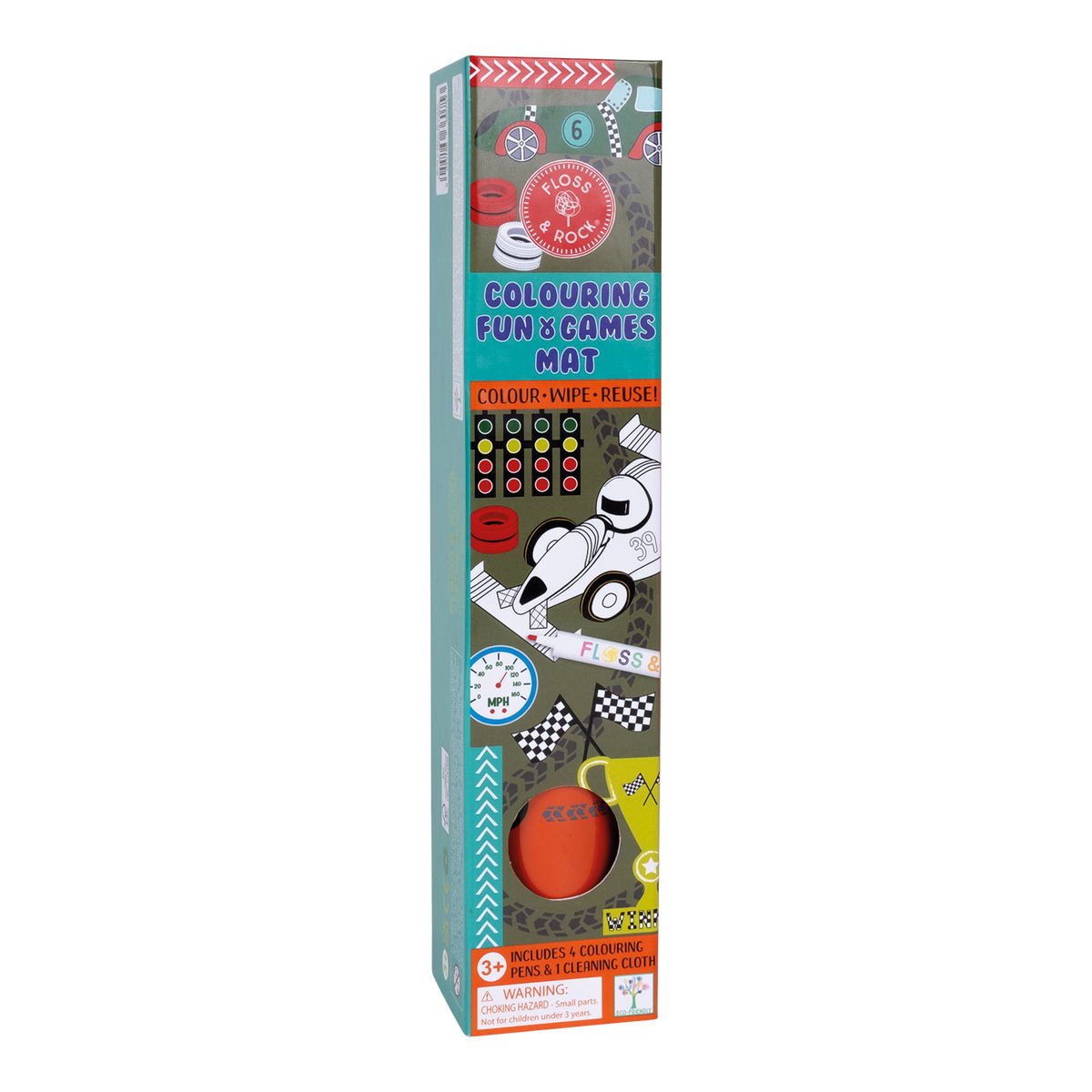 Cars Coloring Fun & Games Mat