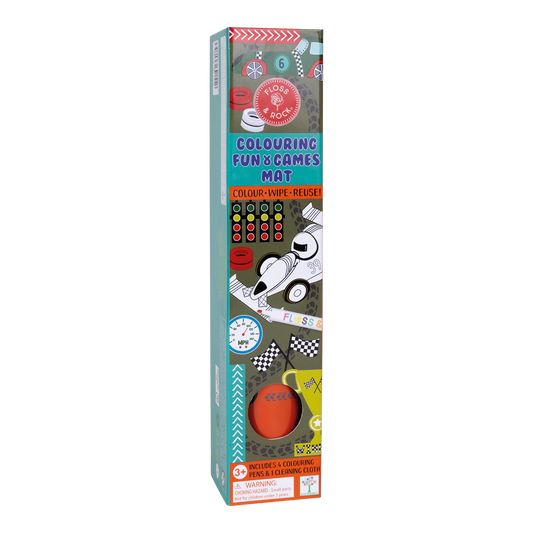Cars Coloring Fun & Games Mat