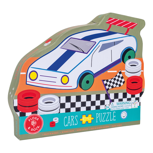 Cars 40pc "Racing Car" Shaped Jigsaw Puzzle