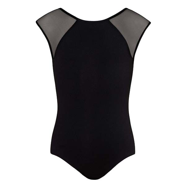 Estella Girls Black Mesh Leotard - Select Size