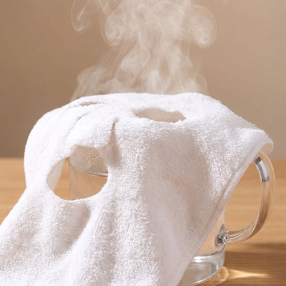 Reusable Facial Steam Towel, Hot and Cold Compress Cloth, Moisturizing Skin Care Towel for Home Spa & Salon Beauty Use