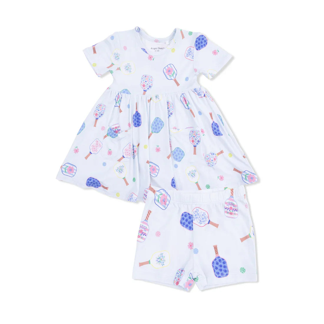 Floral Pickleball Twirly Dress w/Cartwheel Short