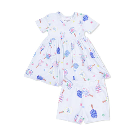 Floral Pickleball Twirly Dress w/Cartwheel Short
