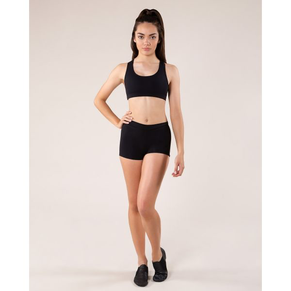 Addison Ladies Black Crop Top - Select Size