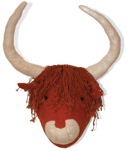 Felt Highland Cattle Head