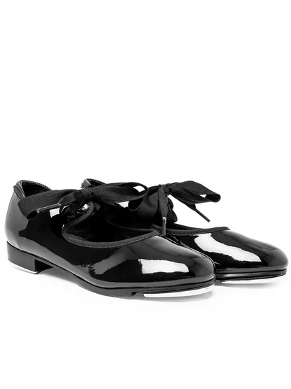 356C - Black - Childâs Shuffle Tap Shoe - Select Size