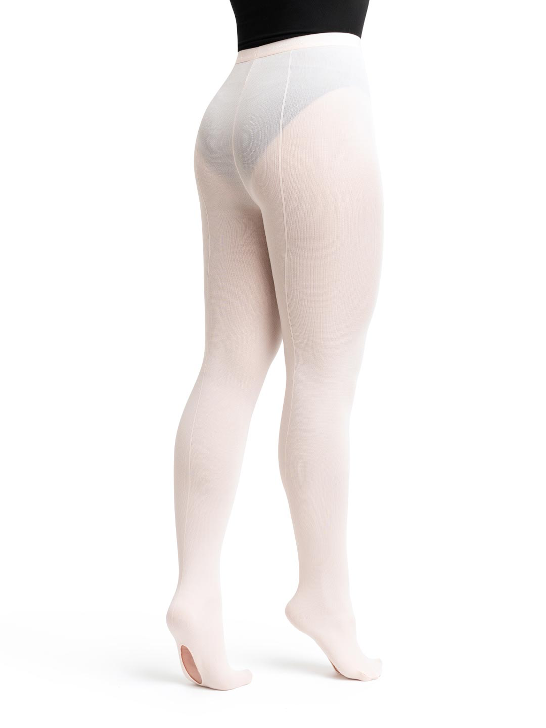9C - Childrenâs Theatrical Pink Professional Mesh Transition Tights With Seams  - One Size