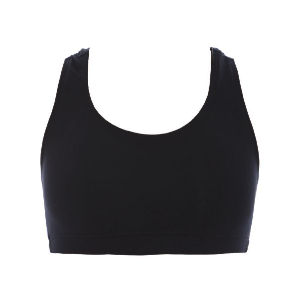 Addison Ladies Black Crop Top - Select Size