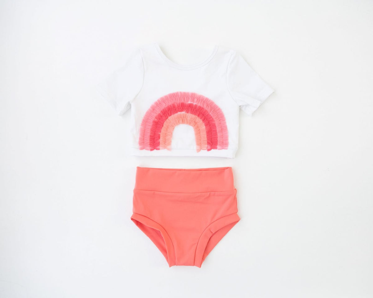 Coral Rainbow 2pc Leo Dance Set