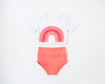 Coral Rainbow 2pc Leo Dance Set