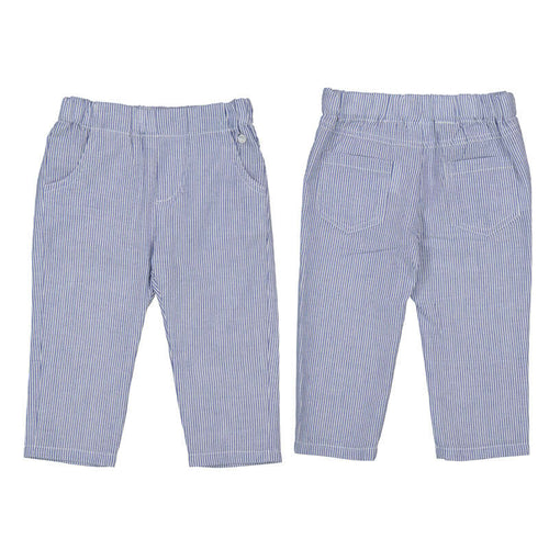 Capri Blue Seersucker Pants - Select Size