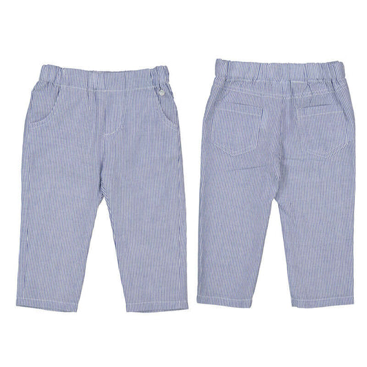 Capri Blue Seersucker Pants - Select Size