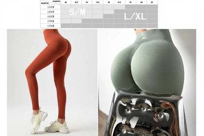 Women's Seamless Yoga Pants Push Up High Waist