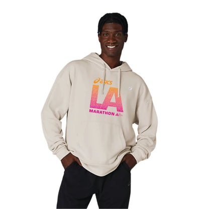 2026 ASICS Los Angeles Marathon - ASICS Unisex Sweat Relax Pull Over Hoodie Oatmeal (2031E699) (LA26-13)