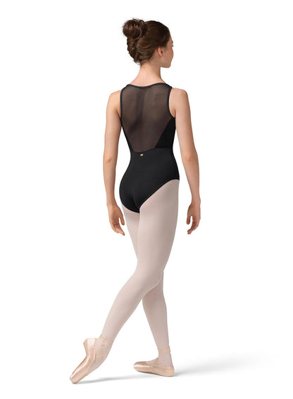 Boat Neck Mesh Back Leotard - Select Color - Select Size