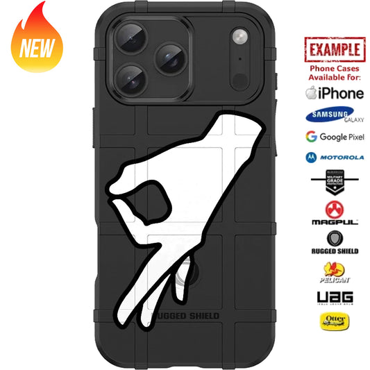 OK Circle Game Gotcha "Got Em" Custom Printed Case Design for Apple, Samsung, Google & Motorola Phone Models